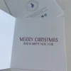 Cream Christmas Card, inside