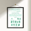 Green Naming Day Fingerprint Certificate - Image 2