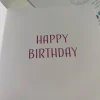 Dark Pink Happy Birthday Card, Inside Card