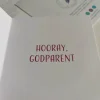 Godparent Card, Inside Card