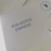 With Sympathy Card, Inside Card