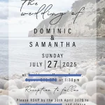 Mustin Wedding Invitation, Image 1