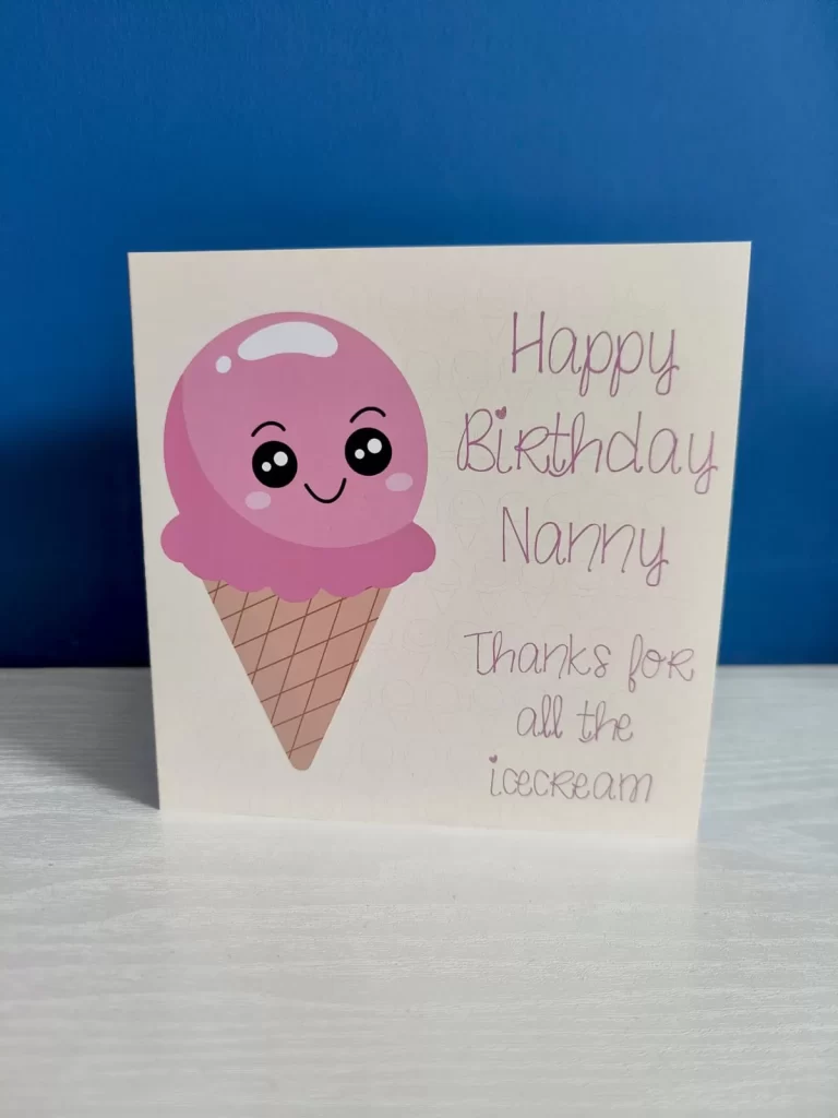 Ice cream Birthday Card
